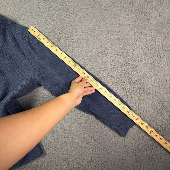 7 Diamonds Restoration 1/4 Zip Performance Sweater Mens Large Blue Quilted - Picture 8 of 9